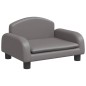 vidaXL Kindersofa Grau 50x40x30 cm Kunstleder vidaXL Kindersofa Grau 50x40x30 cm Kunstleder