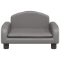 vidaXL Kindersofa Grau 50x40x30 cm Kunstleder vidaXL Kindersofa Grau 50x40x30 cm Kunstleder