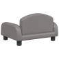 vidaXL Kindersofa Grau 50x40x30 cm Kunstleder vidaXL Kindersofa Grau 50x40x30 cm Kunstleder