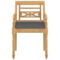 vidaXL Batavia-Stühle 8 Stk. mit Kissen Massivholz Teak vidaXL Batavia-Stühle 8 Stk. mit Kissen Massivholz Teak
