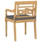 vidaXL Batavia-Stühle 8 Stk. mit Kissen Massivholz Teak vidaXL Batavia-Stühle 8 Stk. mit Kissen Massivholz Teak