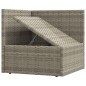 vidaXL 9-tlg. Garten-Lounge-Set mit Kissen Grau Poly Rattan vidaXL 9-tlg. Garten-Lounge-Set mit Kissen Grau Poly Rattan