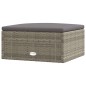 vidaXL 9-tlg. Garten-Lounge-Set mit Kissen Grau Poly Rattan vidaXL 9-tlg. Garten-Lounge-Set mit Kissen Grau Poly Rattan