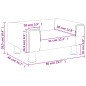 vidaXL Kindersofa Schwarz 50x40x26,5 cm Samt