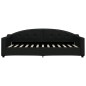 vidaXL Tagesbett Ausziehbar Schwarz 90x200 cm Stoff vidaXL Tagesbett Ausziehbar Schwarz 90x200 cm Stoff
