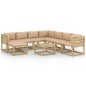 vidaXL 9-tlg. Garten-Lounge-Set mit Kissen Imprägniertes Kiefernholz vidaXL 9-tlg. Garten-Lounge-Set mit Kissen Imprägniertes Kiefernholz