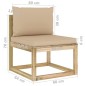 vidaXL 9-tlg. Garten-Lounge-Set mit Kissen Imprägniertes Kiefernholz vidaXL 9-tlg. Garten-Lounge-Set mit Kissen Imprägniertes Kiefernholz