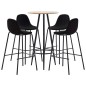 5-tlg. Bar-Set Stoff Schwarz 5-tlg. Bar-Set Stoff Schwarz