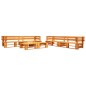 vidaXL 6-tlg. Garten-Lounge-Set aus Paletten mit Grauen Kissen Holz vidaXL 6-tlg. Garten-Lounge-Set aus Paletten mit Grauen Kissen Holz