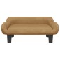 vidaXL Kindersofa Braun 70x40x24 cm Samt vidaXL Kindersofa Braun 70x40x24 cm Samt