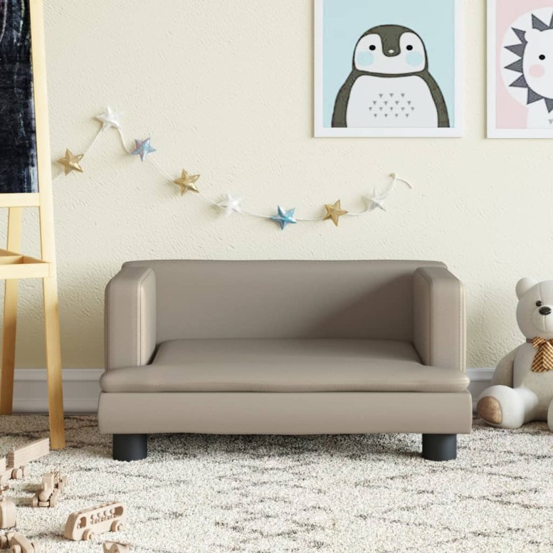 vidaXL Kindersofa Cappuccino-Braun 60x40x30 cm Kunstleder vidaXL Kindersofa Cappuccino-Braun 60x40x30 cm Kunstleder