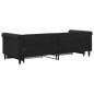 vidaXL Tagesbett Ausziehbar mit Schubladen Schwarz 80x200 cm Samt vidaXL Tagesbett Ausziehbar mit Schubladen Schwarz 80x200 cm Samt