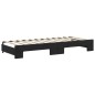vidaXL Tagesbett Ausziehbar mit Schubladen Schwarz 80x200 cm Samt vidaXL Tagesbett Ausziehbar mit Schubladen Schwarz 80x200 cm Samt