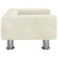 vidaXL Kindersofa Creme 50x40x26,5 cm Samt vidaXL Kindersofa Creme 50x40x26,5 cm Samt