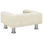 vidaXL Kindersofa Creme 50x40x26,5 cm Samt vidaXL Kindersofa Creme 50x40x26,5 cm Samt