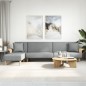 vidaXL Schlafsofa in L-Form Hellgrau 279x140x70 cm Stoff vidaXL Schlafsofa in L-Form Hellgrau 279x140x70 cm Stoff