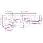 vidaXL Schlafsofa in L-Form Hellgrau 279x140x70 cm Stoff vidaXL Schlafsofa in L-Form Hellgrau 279x140x70 cm Stoff