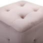 vidaXL Pouf 2 Stk. Rosa 30x30x30 cm Samtstoff vidaXL Pouf 2 Stk. Rosa 30x30x30 cm Samtstoff