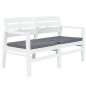 vidaXL 4-teiliges Gartenmöbel Set Weiß Kunststoff vidaXL 4-teiliges Gartenmöbel Set Weiß Kunststoff