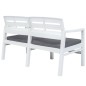 vidaXL 4-teiliges Gartenmöbel Set Weiß Kunststoff vidaXL 4-teiliges Gartenmöbel Set Weiß Kunststoff