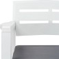 vidaXL 4-teiliges Gartenmöbel Set Weiß Kunststoff vidaXL 4-teiliges Gartenmöbel Set Weiß Kunststoff