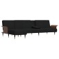 vidaXL Schlafsofa in L-Form Schwarz 279x140x70 cm Samt vidaXL Schlafsofa in L-Form Schwarz 279x140x70 cm Samt