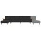 vidaXL Schlafsofa in L-Form Schwarz 279x140x70 cm Samt vidaXL Schlafsofa in L-Form Schwarz 279x140x70 cm Samt