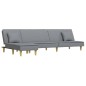 vidaXL Schlafsofa in L-Form Hellgrau 255x140x70 cm Stoff vidaXL Schlafsofa in L-Form Hellgrau 255x140x70 cm Stoff