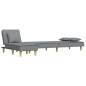 vidaXL Schlafsofa in L-Form Hellgrau 255x140x70 cm Stoff vidaXL Schlafsofa in L-Form Hellgrau 255x140x70 cm Stoff