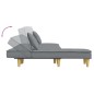 vidaXL Schlafsofa in L-Form Hellgrau 255x140x70 cm Stoff vidaXL Schlafsofa in L-Form Hellgrau 255x140x70 cm Stoff