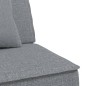 vidaXL Schlafsofa in L-Form Hellgrau 255x140x70 cm Stoff vidaXL Schlafsofa in L-Form Hellgrau 255x140x70 cm Stoff