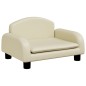 vidaXL Kindersofa Creme 50x40x30 cm Kunstleder vidaXL Kindersofa Creme 50x40x30 cm Kunstleder
