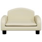 vidaXL Kindersofa Creme 50x40x30 cm Kunstleder vidaXL Kindersofa Creme 50x40x30 cm Kunstleder