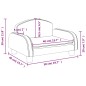 vidaXL Kindersofa Creme 50x40x30 cm Kunstleder vidaXL Kindersofa Creme 50x40x30 cm Kunstleder