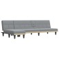 vidaXL Schlafsofa in L-Form Hellgrau 255x140x70 cm Stoff vidaXL Schlafsofa in L-Form Hellgrau 255x140x70 cm Stoff