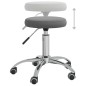 vidaXL Massagehocker Samt Dunkelgrau vidaXL Massagehocker Samt Dunkelgrau