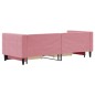 vidaXL Tagesbett Ausziehbar mit Schubladen Rosa 80x200 cm Samt vidaXL Tagesbett Ausziehbar mit Schubladen Rosa 80x200 cm Samt