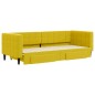 vidaXL Tagesbett Ausziehbar mit Schubladen Gelb 80x200 cm Samt vidaXL Tagesbett Ausziehbar mit Schubladen Gelb 80x200 cm Samt