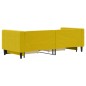 vidaXL Tagesbett Ausziehbar mit Schubladen Gelb 80x200 cm Samt vidaXL Tagesbett Ausziehbar mit Schubladen Gelb 80x200 cm Samt