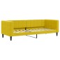 vidaXL Tagesbett Ausziehbar mit Schubladen Gelb 80x200 cm Samt vidaXL Tagesbett Ausziehbar mit Schubladen Gelb 80x200 cm Samt