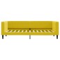 vidaXL Tagesbett Ausziehbar mit Schubladen Gelb 80x200 cm Samt vidaXL Tagesbett Ausziehbar mit Schubladen Gelb 80x200 cm Samt
