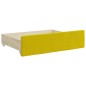 vidaXL Tagesbett Ausziehbar mit Schubladen Gelb 80x200 cm Samt vidaXL Tagesbett Ausziehbar mit Schubladen Gelb 80x200 cm Samt