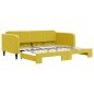 vidaXL Tagesbett Ausziehbar Gelb 100x200 cm Samt vidaXL Tagesbett Ausziehbar Gelb 100x200 cm Samt