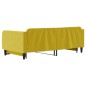 vidaXL Tagesbett Ausziehbar Gelb 100x200 cm Samt vidaXL Tagesbett Ausziehbar Gelb 100x200 cm Samt