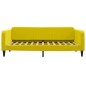 vidaXL Tagesbett Ausziehbar Gelb 100x200 cm Samt vidaXL Tagesbett Ausziehbar Gelb 100x200 cm Samt