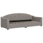 vidaXL Tagesbett Ausziehbar mit Schubladen Taupe 80x200 cm Stoff vidaXL Tagesbett Ausziehbar mit Schubladen Taupe 80x200 cm Stoff