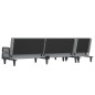 vidaXL Schlafsofa in L-Form Hellgrau 260x140x70 cm Stoff vidaXL Schlafsofa in L-Form Hellgrau 260x140x70 cm Stoff