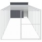 vidaXL Hundehütte mit Auslauf Anthrazit 214x1069x181 cm Stahl Verzinkt vidaXL Hundehütte mit Auslauf Anthrazit 214x1069x181 cm Stahl Verzinkt
