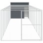 vidaXL Hundehütte mit Auslauf Anthrazit 214x1069x181 cm Stahl Verzinkt vidaXL Hundehütte mit Auslauf Anthrazit 214x1069x181 cm Stahl Verzinkt