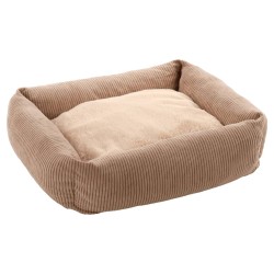 FLAMINGO Hundebett mit Reißverschluss Colette Rechteckig 50 cm Taupe
